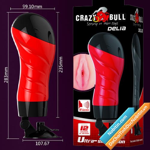 Âm đạo giả cao cấp hít tường Crazy Bull Delia có tiếng