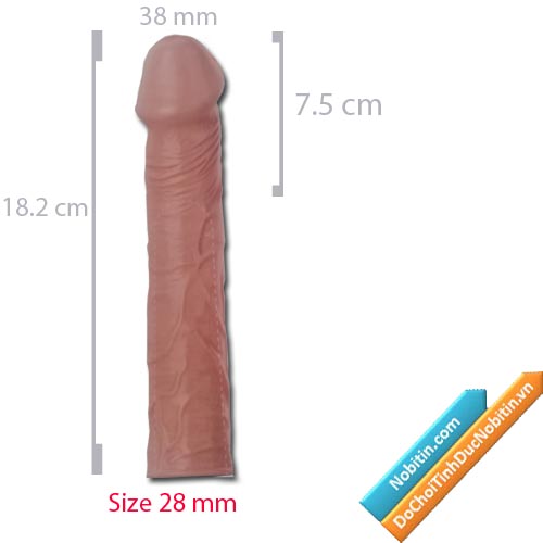 Bao cao su đôn dên dài thêm 7.5 cm