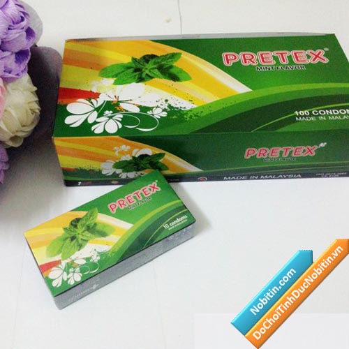 Bao cao su hương bạc hà Pretex
