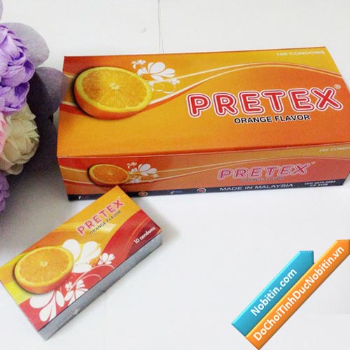 Bao cao su hương cam Pretex