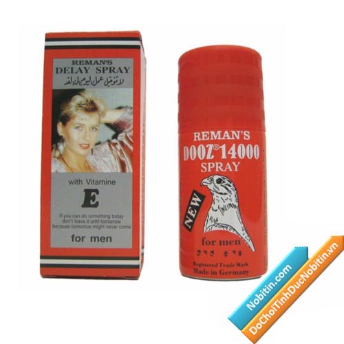 Kéo dài thời gian quan hệ Reamans Dooz 14000 Spray. Hàng chính hãng 100%, có tem 7 màu.